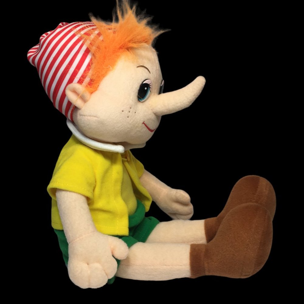 Zhenjiang Lian Yew Elf Pinocchio Plush Stuffed Poseable Doll 18" RARE VHTF - Picture 4 of 11